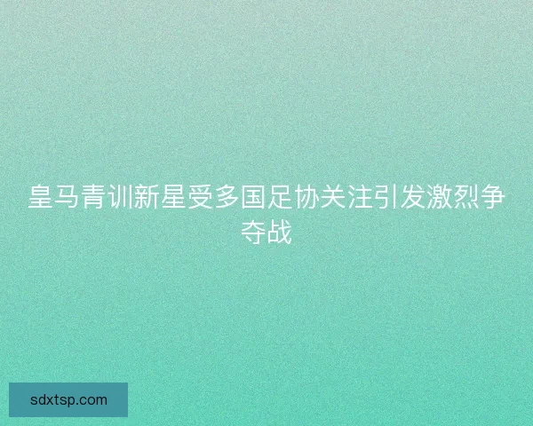 皇马青训新星受多国足协关注引发激烈争夺战
